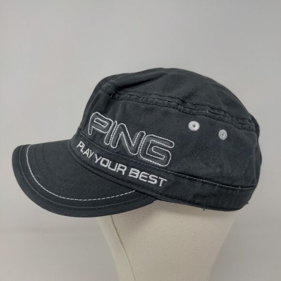 PING Women's Golf Cadet Cap Black Adjustable Embroidered Logo - Picture 3 of 8